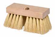 6" White Tampico Tar Applicator Brush 6"X2.5" X 22cm Wood Block Threaded Handle sold separately