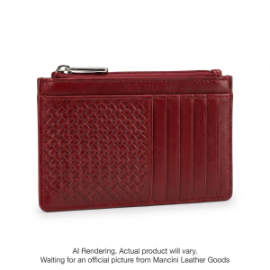 Basket Weave RFID Secure Card Case and Coin Pocket