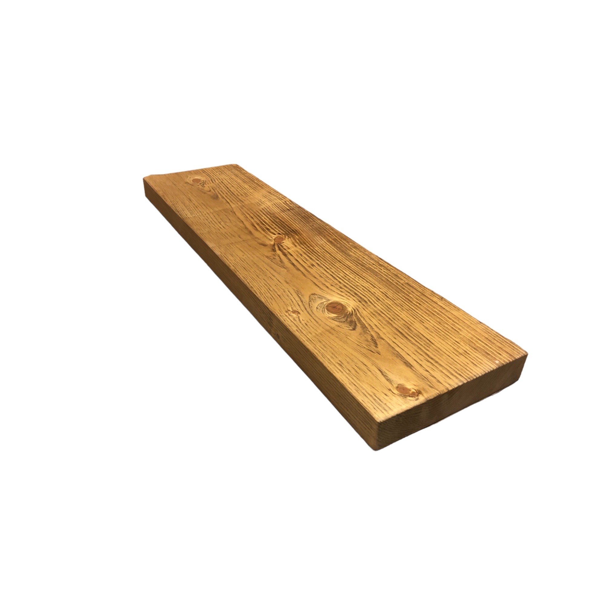Solid Wood Shelf 60"L x 10"D x 2"T Honey