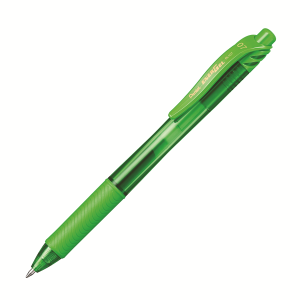 EnerGel-X Retractable Gel Roller, (0.7mm) Metal Tip, Lime Green Ink