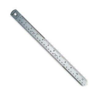 Ruler s.steel 24'' cork back