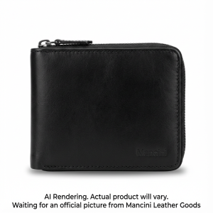 ZIPPERED WALLET REMOVABLE PASSCASE