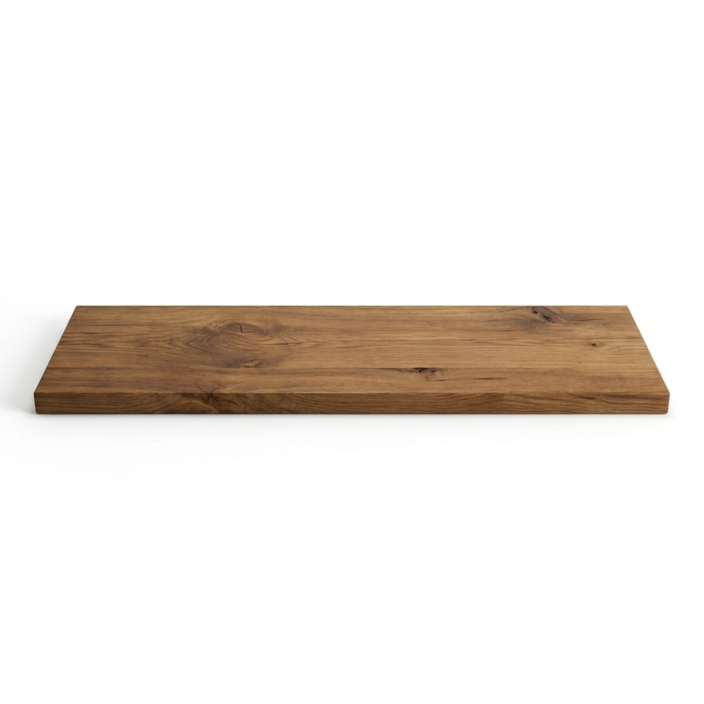 Solid Wood Shelf 36"L x 10"D x 1" T Medium Walnut