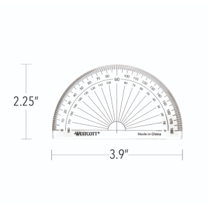 180? 4? Protractor ? Bulk / 
Rapporteur d?angle 180? de 4 po - en vrac