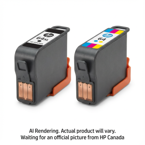 HP 64 Original Ink Cartridge Combo Pack: 64XL High Yield Black & 64 Standard Tri-Color (3YP23AN)