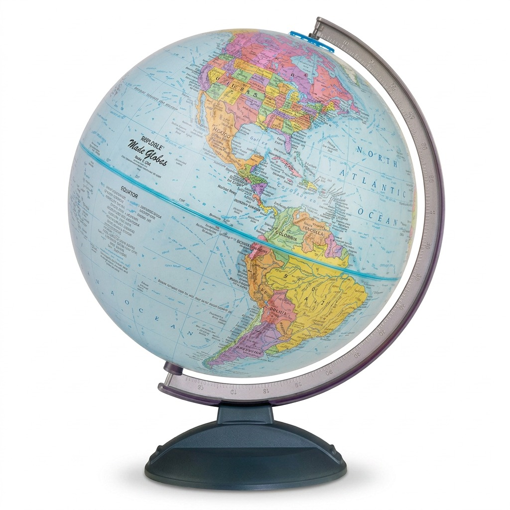 Traveler 12"/30Cm Diameter Blue Ocean Desk Globe (English)