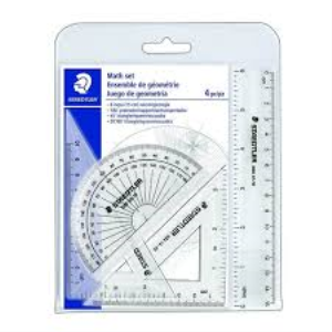 Math Set, 9pc plastic box