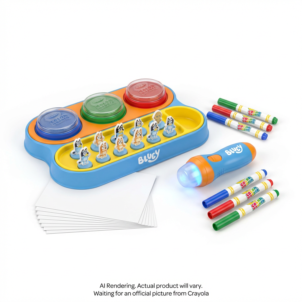 CW Magic Light–Up Stamper, Bluey