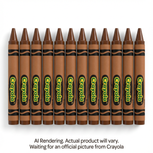 12 Bulk Crayons ? Brown (English Only)