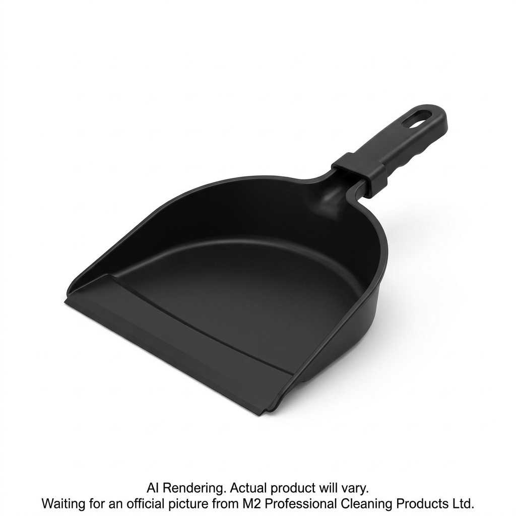Plastic Clip-On Dust Pan-Black 12"