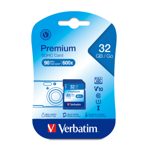 Verbatim 32GB Premium SDHC UHS-I V10 Cls 10 Card