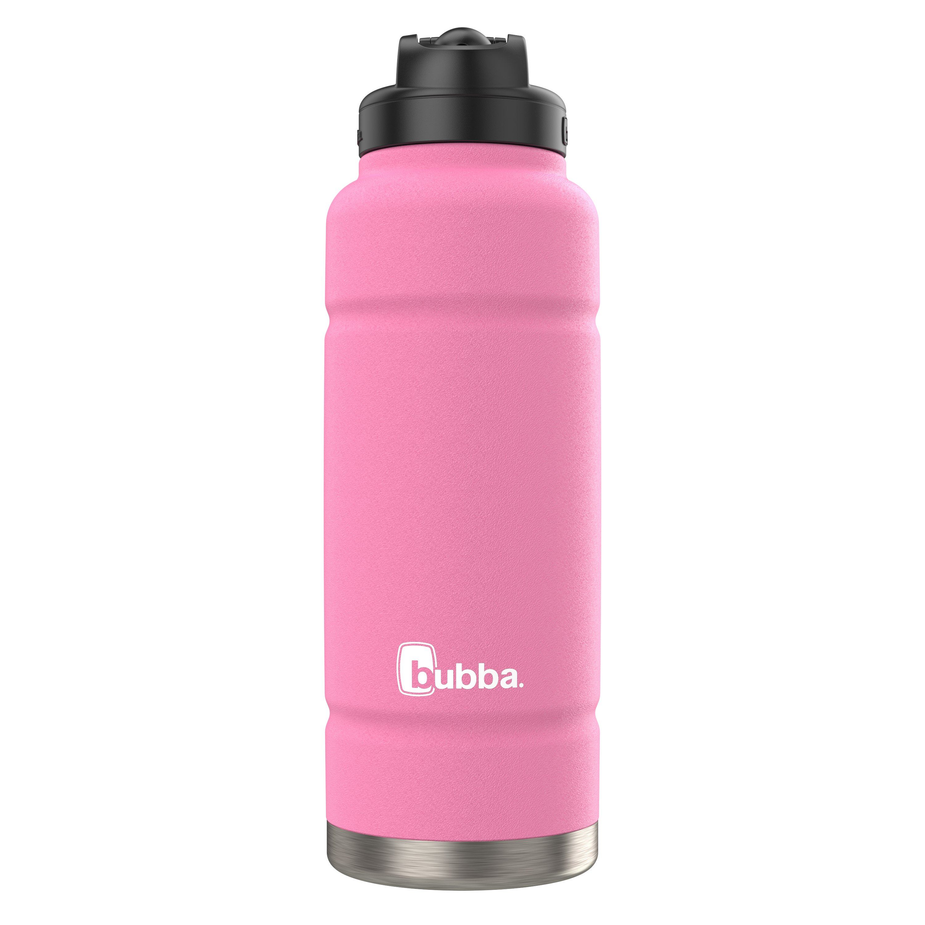 bubba Trailblazer Stainless Steel Water Bottle, 40 oz (1.18 L), Vacuum-Insulated, Straw Lid, Azalea