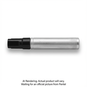 Pentel Pen Permanent Marker, Chisel Tip, Black Ink