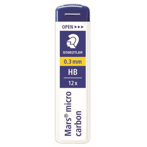 Mech.pen.lead Mars micro0.3 HB 12pc