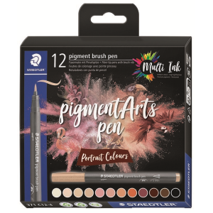 Pigment Brush Pen Portraitcol 12Pcs