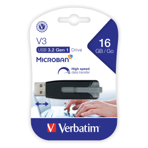 Verbatim 16GB SnG V3 USB 3.0 Black/Grey