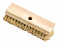Carpet Brush Wood Block White Natural Fibre 8"