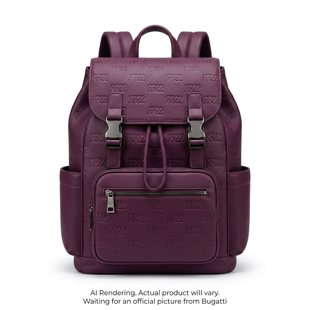 Rick Ross x Bugatti The Boss Edition Embossed Backpack - Fig