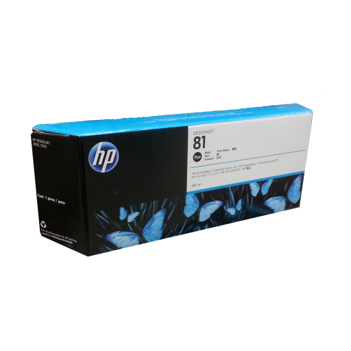 HP 81 Black Dye Ink Cartridge