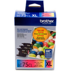 Brother LC753PKS 3-Pack of Innobella  Colour Ink Cartridges (1 each of Cyan, Magenta, Yellow), High Yield (XL Series)