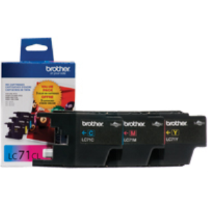 Brother LC713PKS 3-Pack of Innobella  Colour Ink Cartridges (1 each of Cyan, Magenta, Yellow), Standard Yield