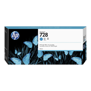 HP 728 300-ml Cyan Ink Crtg