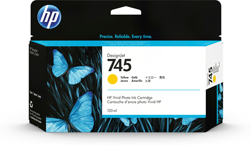 HP 745 130-ml Yellow Ink Cartridge