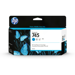 HP 745 130-ml Cyan Ink Cartridge