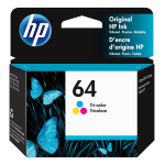 HP 64 Tri-color Original Ink Cartridge