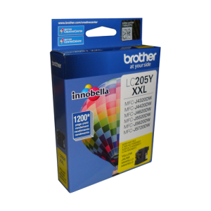 Brother LC205YS Innobella  Yellow Ink Cartridge, Super High Yield (XXL Series)
