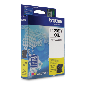 Brother LC20EYS INKvestment Yellow Ink Cartridge, Super High Yield (XXL Series)
