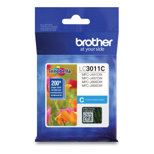 Brother LC3011CS  Cyan Ink Cartridge, Standard Yield