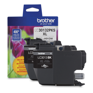 Brother Genuine LC30132PKS 2-Pack High-yield Black Ink Cartridge