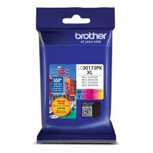 Brother LC30173PKS Innobella  Ink Cartridges   1 Cyan, 1 Magenta, 1 Yellow, High Yield