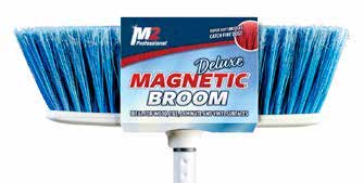 Pluto Lrg Indoor Flat Mag Broom Blue w/48" Handle