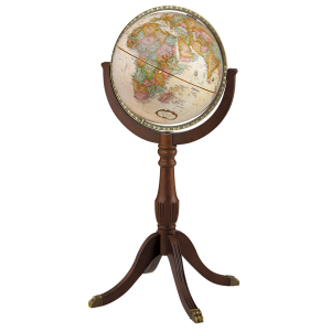 Sherbrooke 16"/40.5 Cm Diameter Antique Ocean Floor Globe (English)