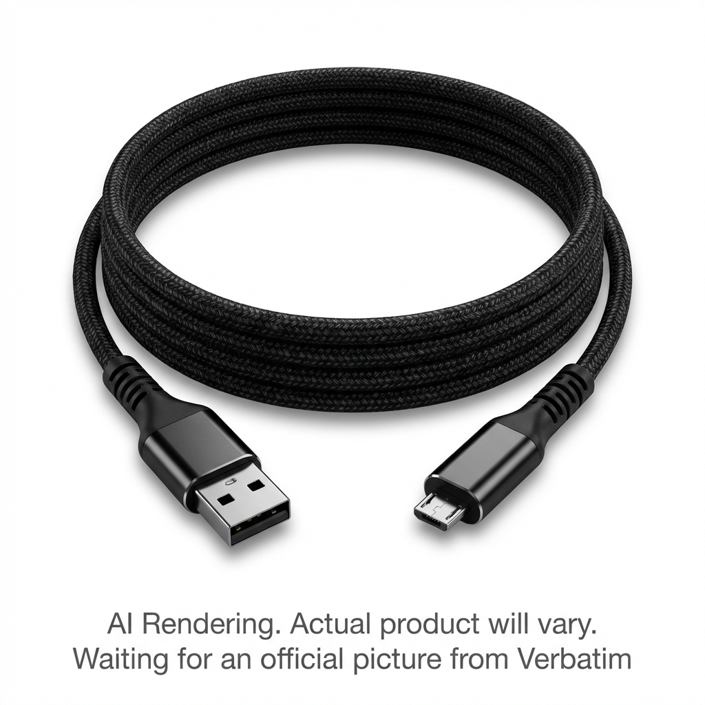 Sync & Charge microUSB Cable ? 47 in. Braided Black