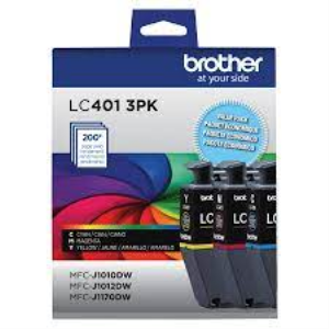 Brother Genuine LC4013PKS Standard-Yield Colour Ink Cartridge 3-Pack