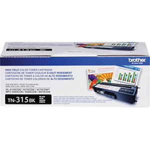 Brother TN315BK Black Toner Cartridge, High Yield
