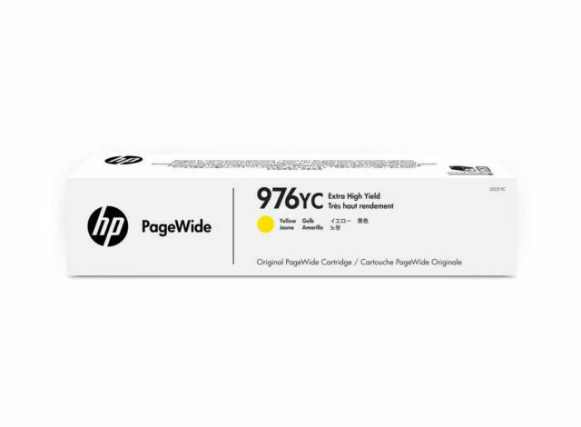 L0S31YC CONTRACT HP #976YC YELLOW PAGEWIDE CARTRIDGE