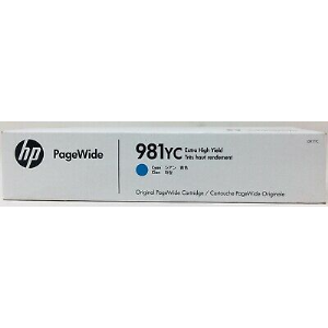 L0R17YC CONTRACT HP #981YC CYAN PAGEWIDE CARTRIDGE