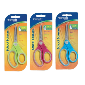 5" Kids Soft Handle Pointed Scissors - Red / 
Ciseaux ? bouts pointus et ? poign?e douce 5 po pour enfants - rouge
