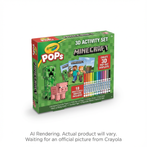 POPs 3D Activity Set, Minecraft