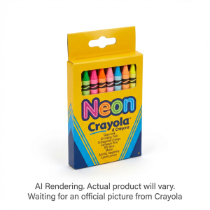 8 Neon Crayons