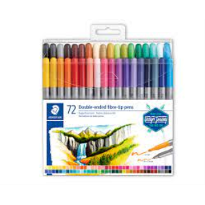STAEDTLER Double-Ended Watercolour Brush Pen PK/72