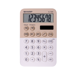 SHARP EL760RLA Twin Power XL 8-digit Display
