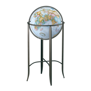 Trafalgar 16"/40.5 Cm Diameter Blue Ocean Floor Globe (French)