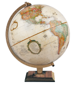 Spokane 12"/30Cm Diameter Antique Ocean Desk Globe (English)