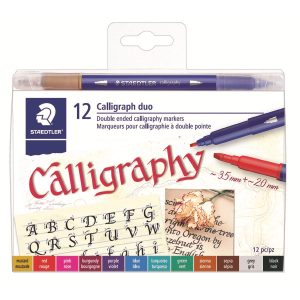 Dual tip markers Calligraph duo 12pc