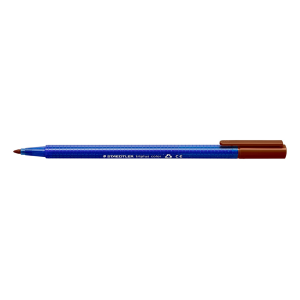 Fibre tip pen tripl.col. 1mm Brown